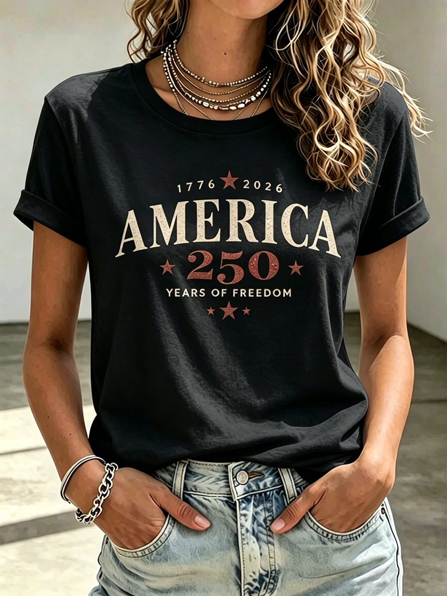 250Th Anniversary Printed Round Neck Top In The United States