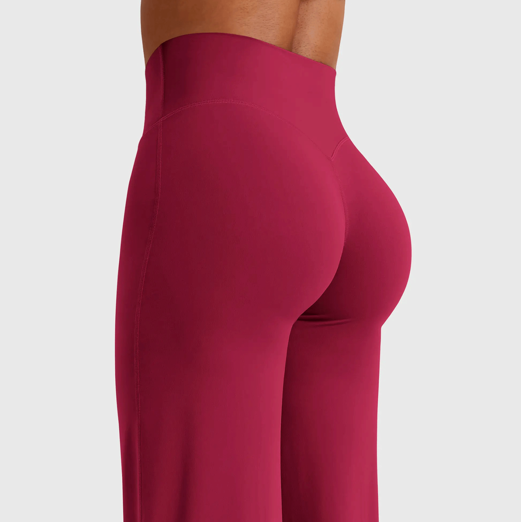 Leggings High-Waist Straight-Leg No Front Seam Buttery Soft Gym Yoga Pants for Women Fitness Tights