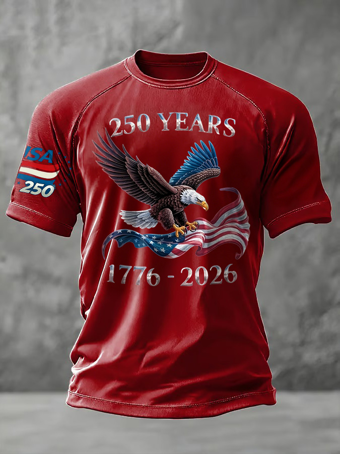 Men'S And Women'S Casual 250Th Anniversary Founding Celebration Raglan T-Shirt