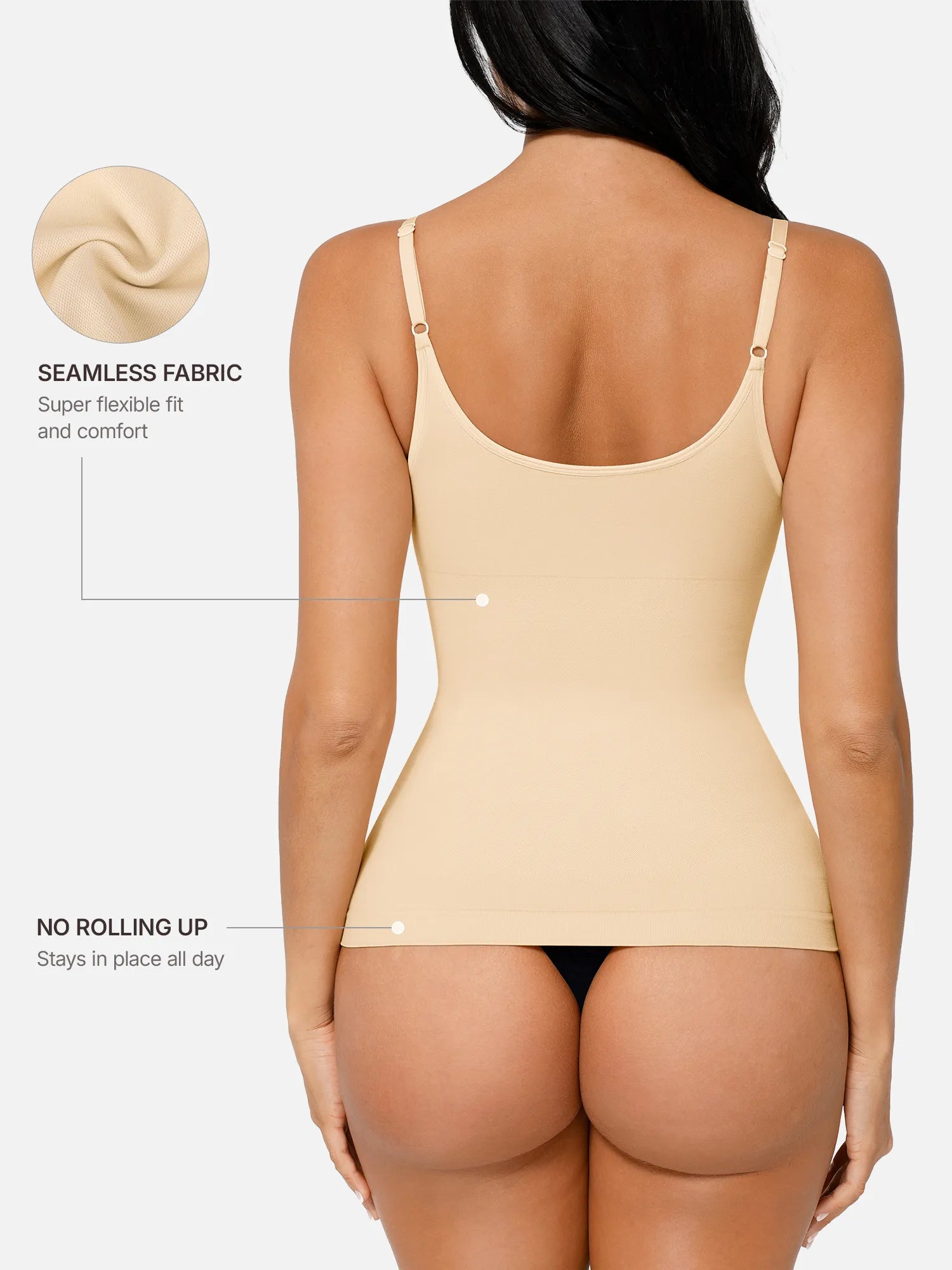 Feelingirl Bust Support Waist and Abdomen Control Shape Tank Top Vest