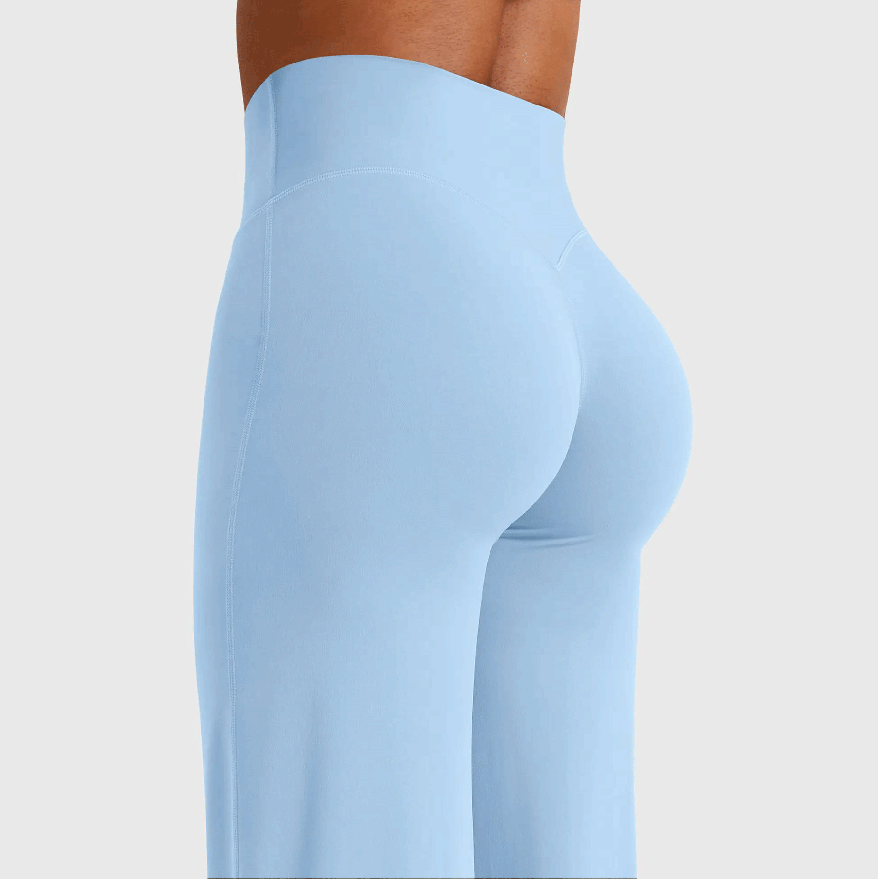 Leggings High-Waist Straight-Leg No Front Seam Buttery Soft Gym Yoga Pants for Women Fitness Tights