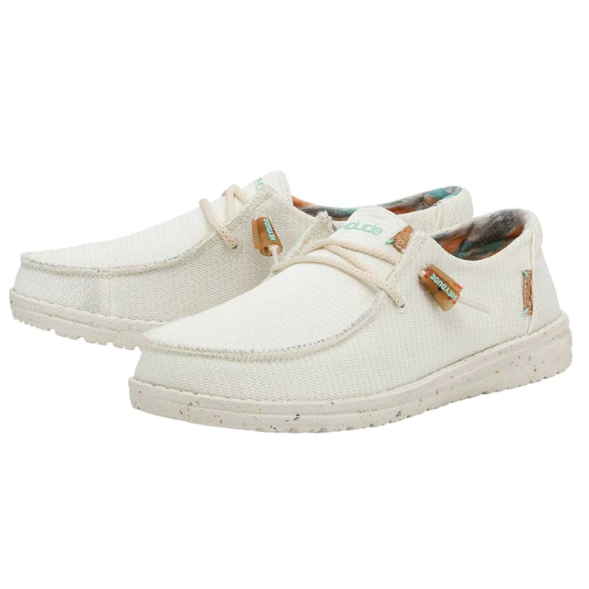 DUDE WOMEN'S WENDY ECO SOX WHITE - 122410147
