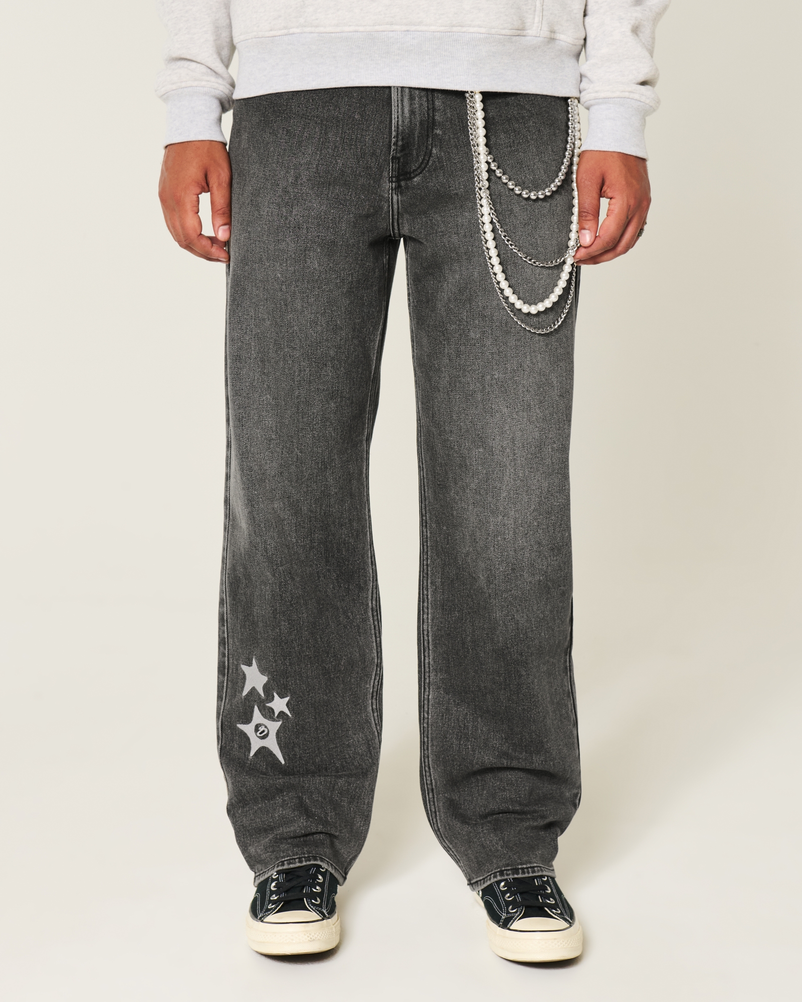 Light Wash Baggy Jeans