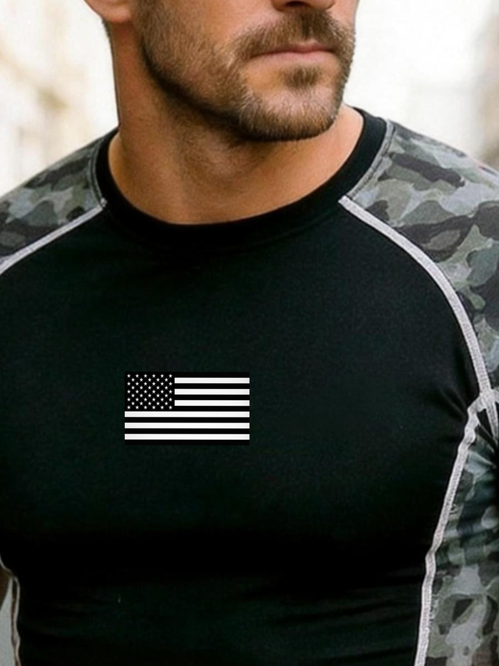 Men's Retro Color-block 