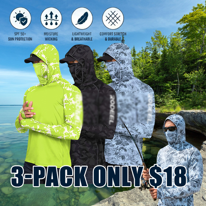 ☀️ Men's UPF 100+ Sun Protection Hoodie with Face Cover