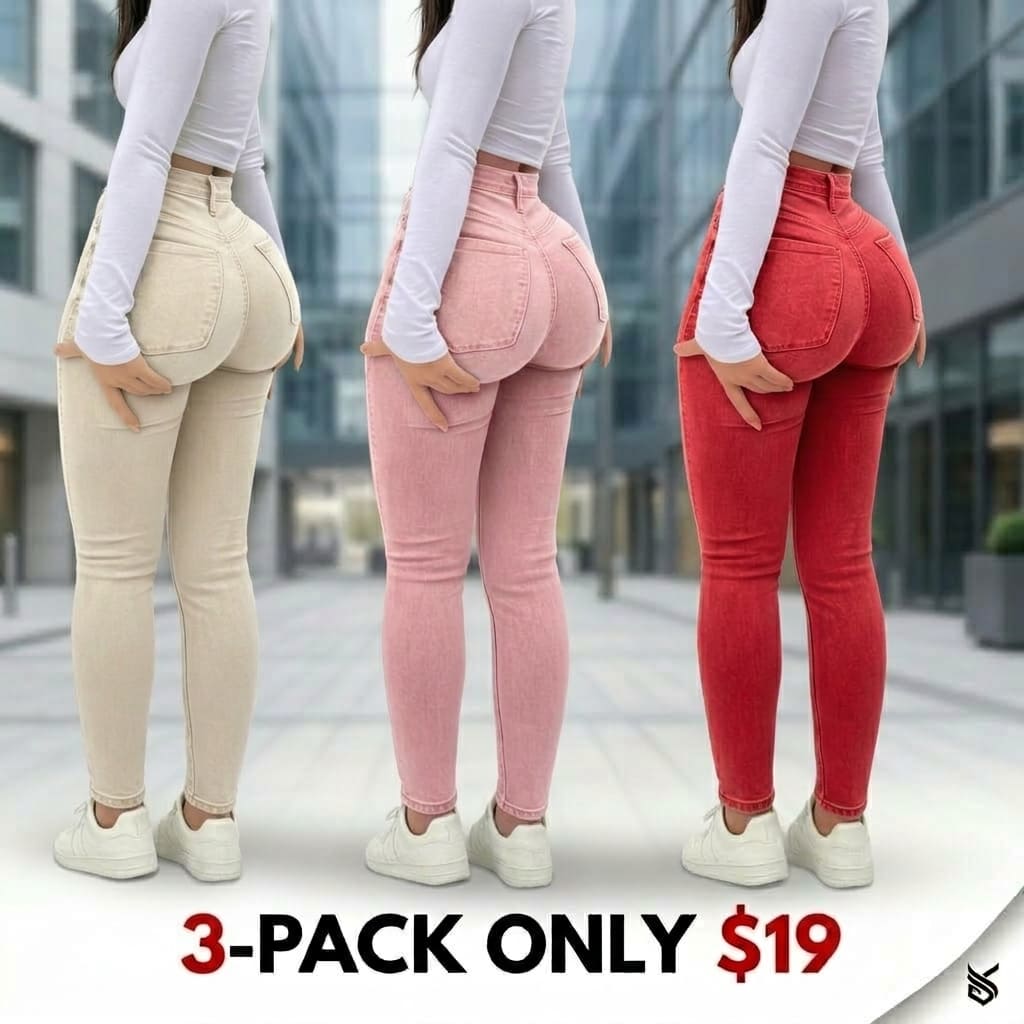 Elegant High Waist Long Skinny Denim Jeans for Women