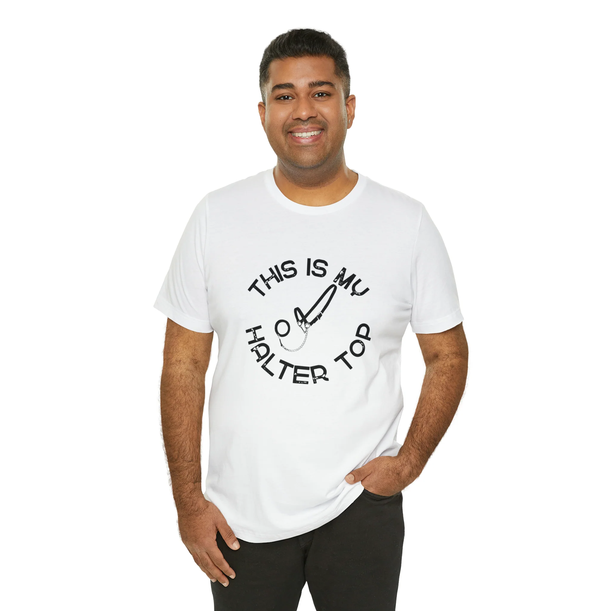 This is My Halter Top Unisex Jersey Short Sleeve Tee