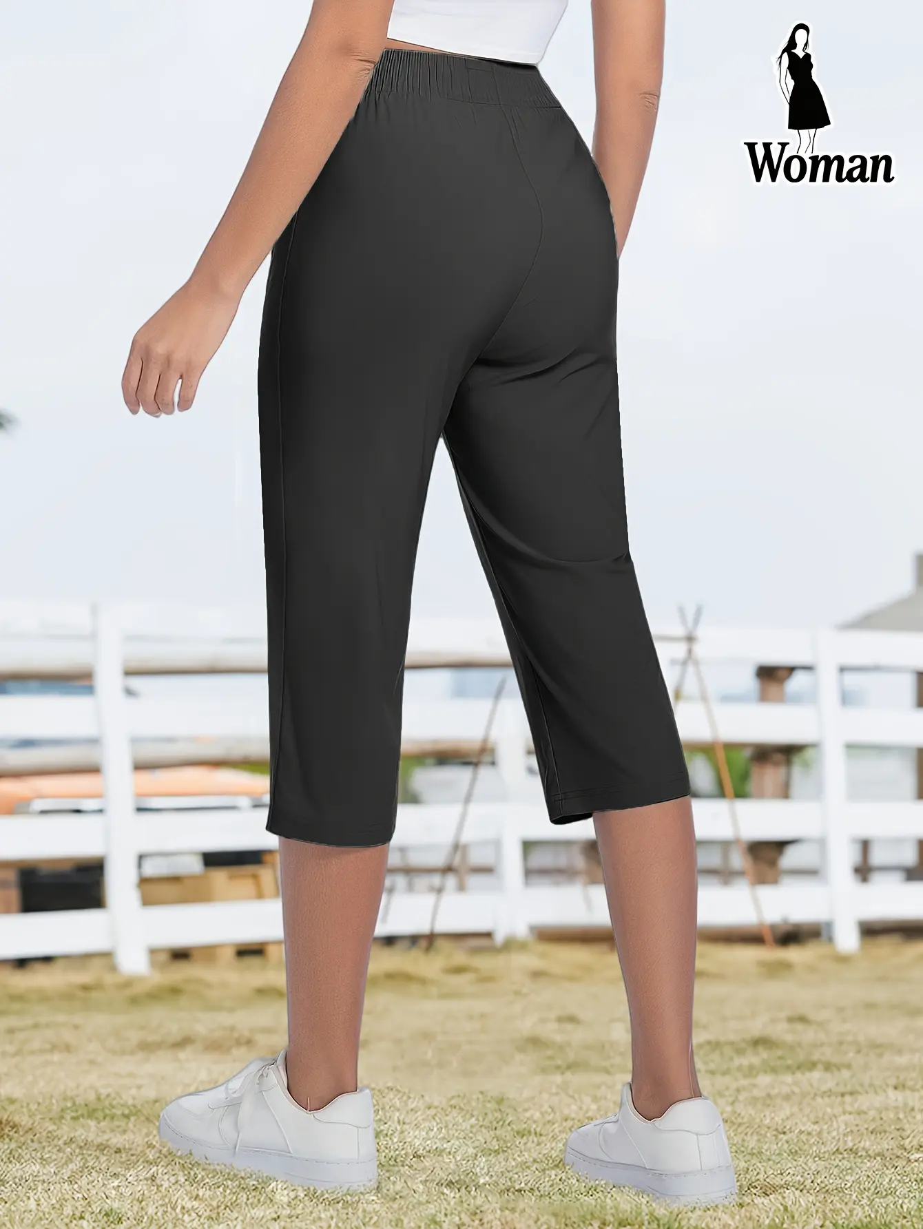 ✨✨ MAY SALE |  women’s ice silk breathable high-stretch capri pants -100%Cotton✨