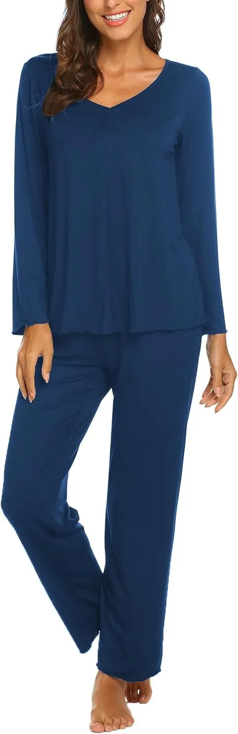 Womens Pajama Sets 2 Piece Lounge Set Fall Winter Pajamas