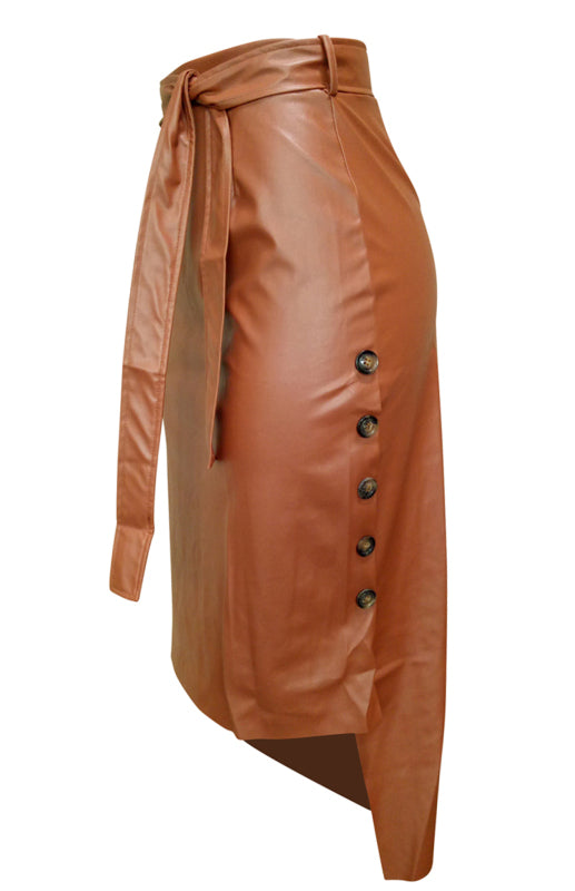 Ladies Slit Midi Slim Skirt
