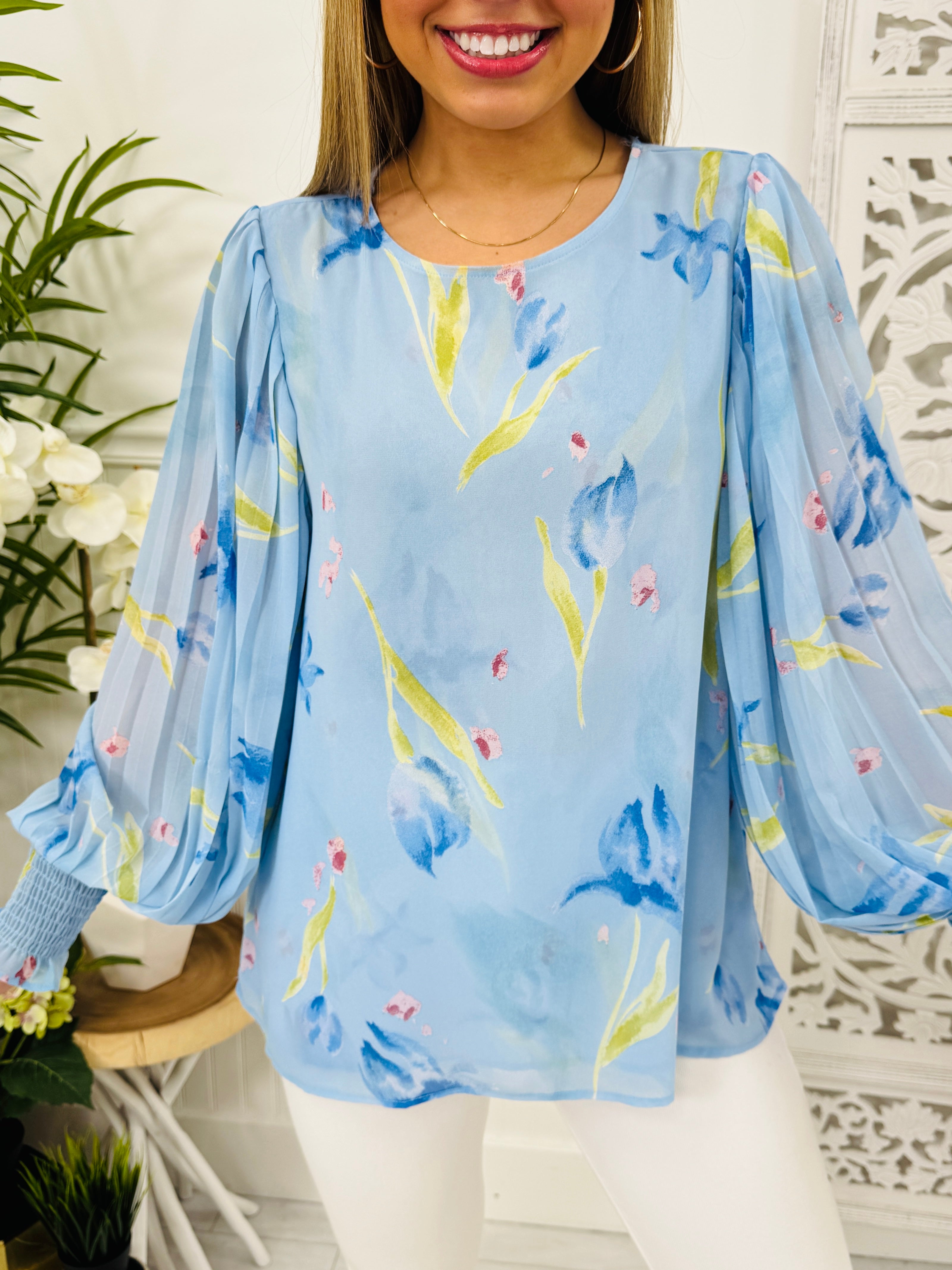 Pleated Grace Top