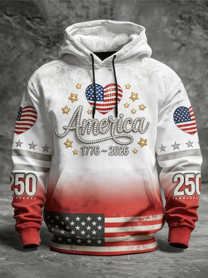 Men'S And Women'S 250Th Anniversary Celebration Hooded Sweatshirt