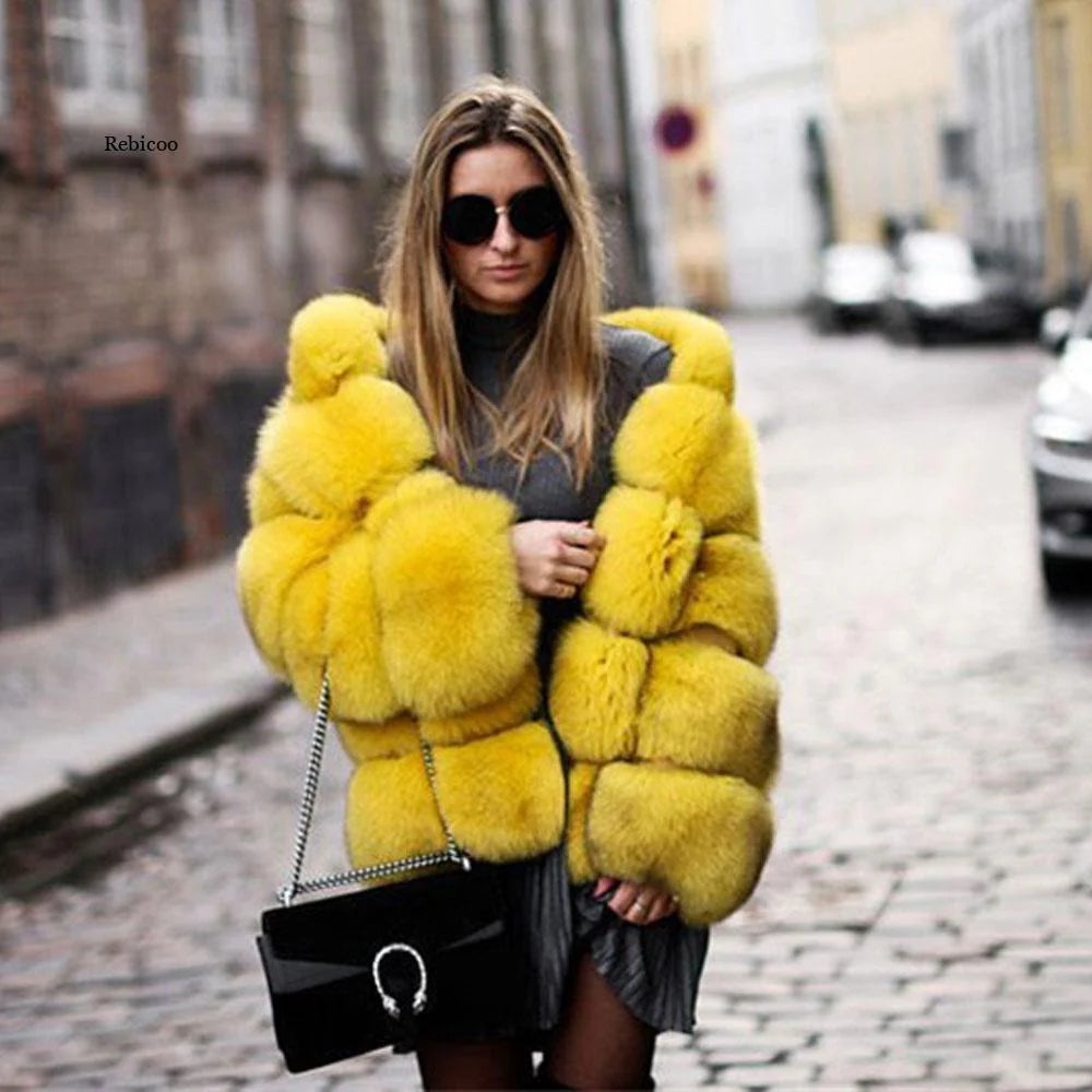 CALINE | Manteau Glamour En Fourrure