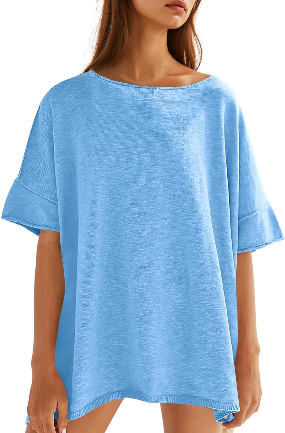 Mother's Day Sale💕Women's Oversized T Shirts-100% Cotton