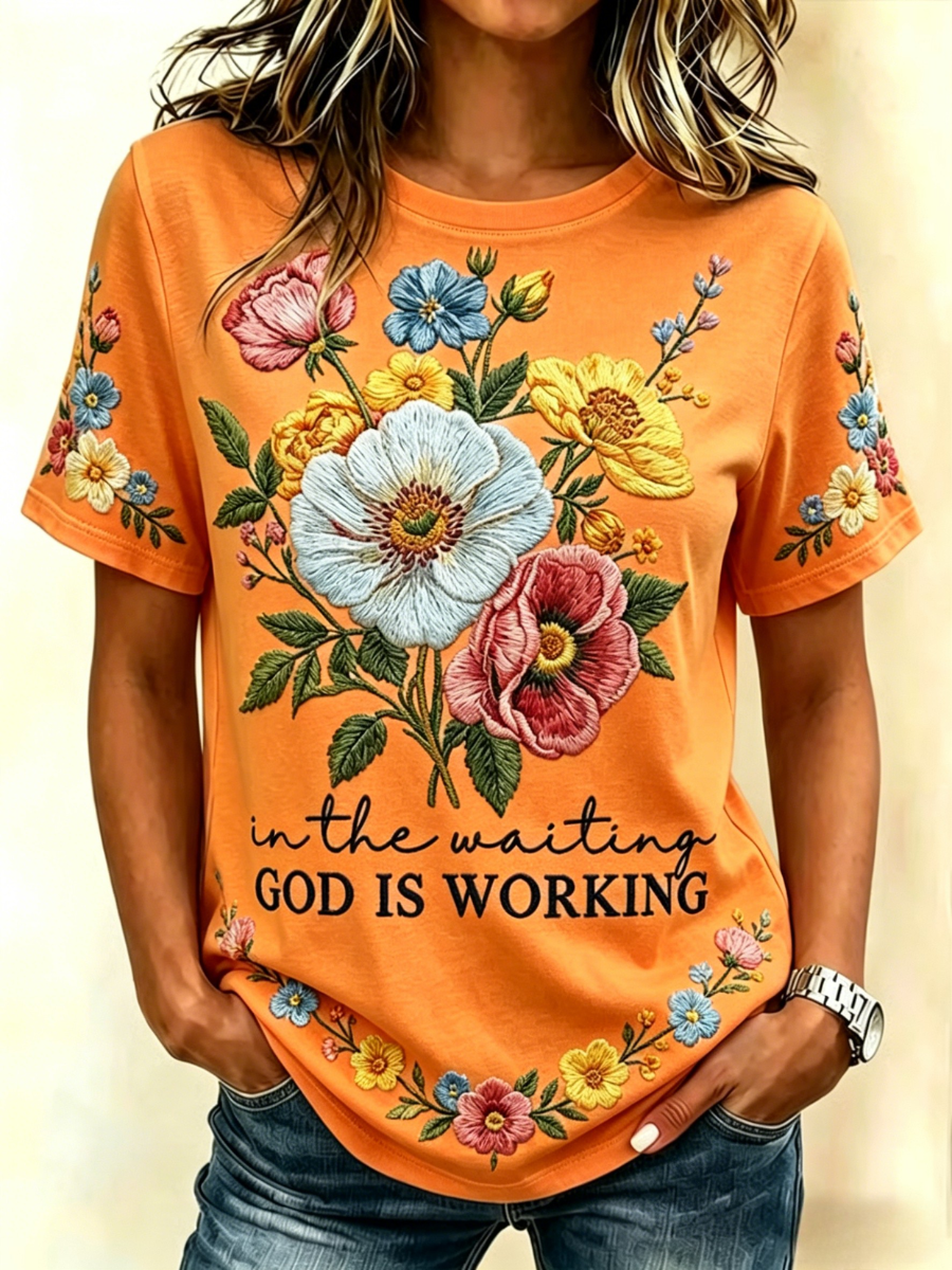Women's Summer Faith Printed T-shirt