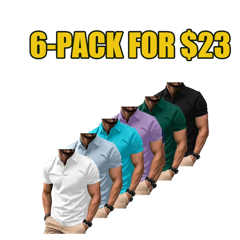 Essential Comfort Polo Shirt 8-Pack