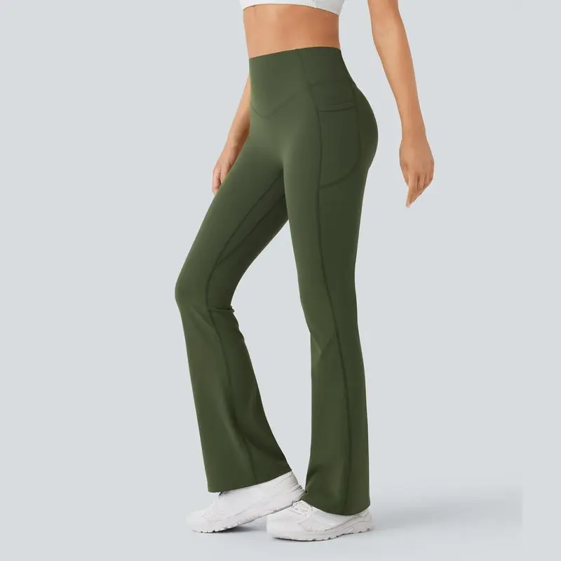 Scrunch Butt High Waist Yoga Bootcut Leggings
