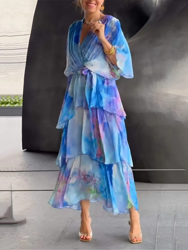 Elegant and comfortable floral dress d0df