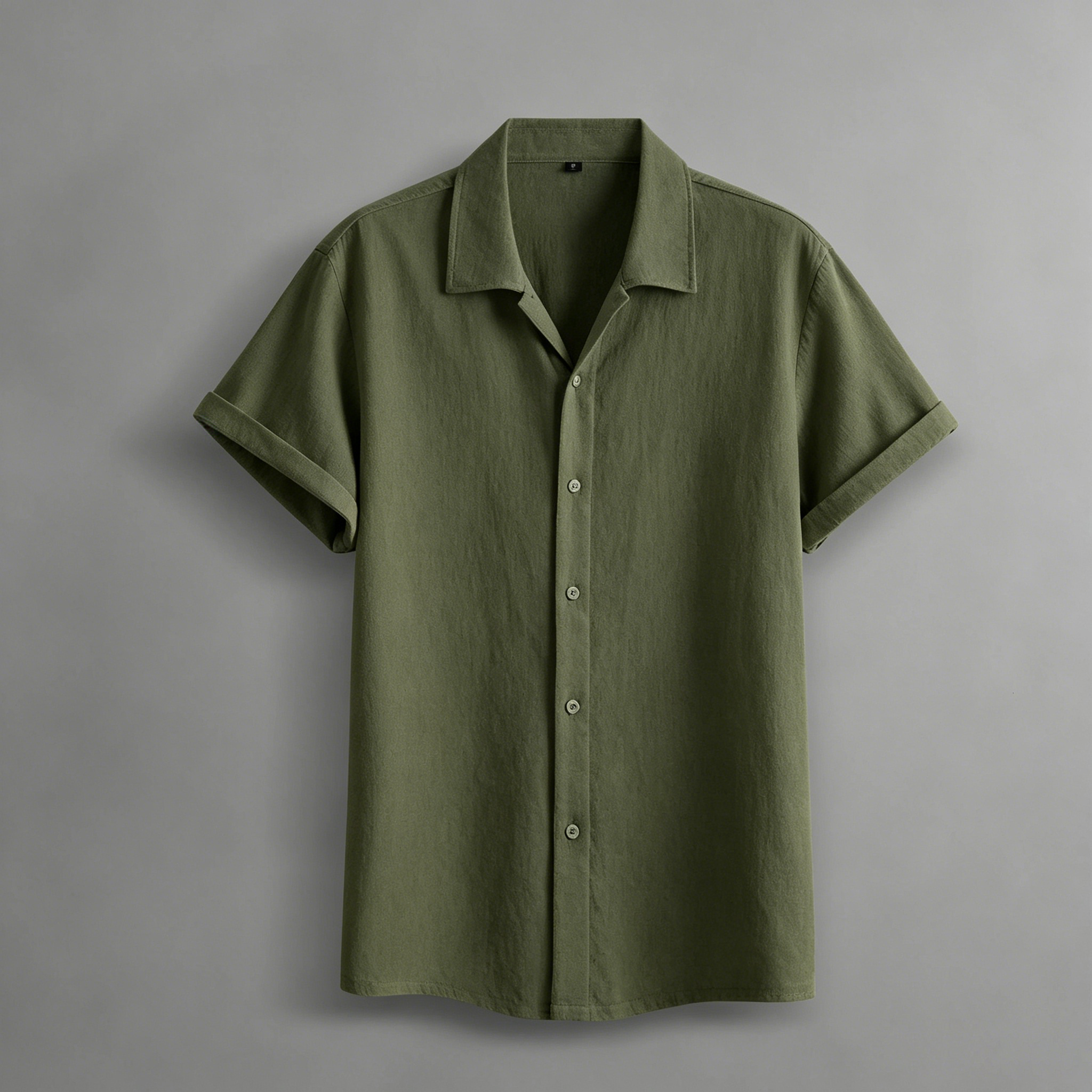 Men’s Summer Lightweight Breathable Solid Color Short-Sleeve