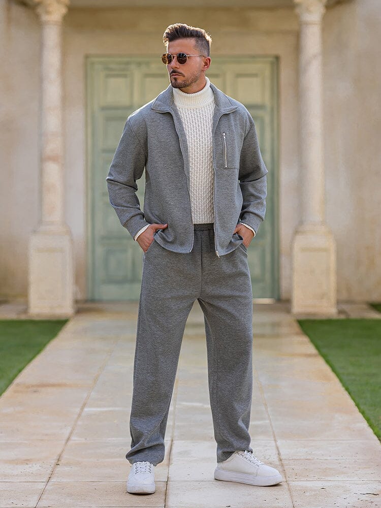 Athleisure Regular Fit Jacket Set