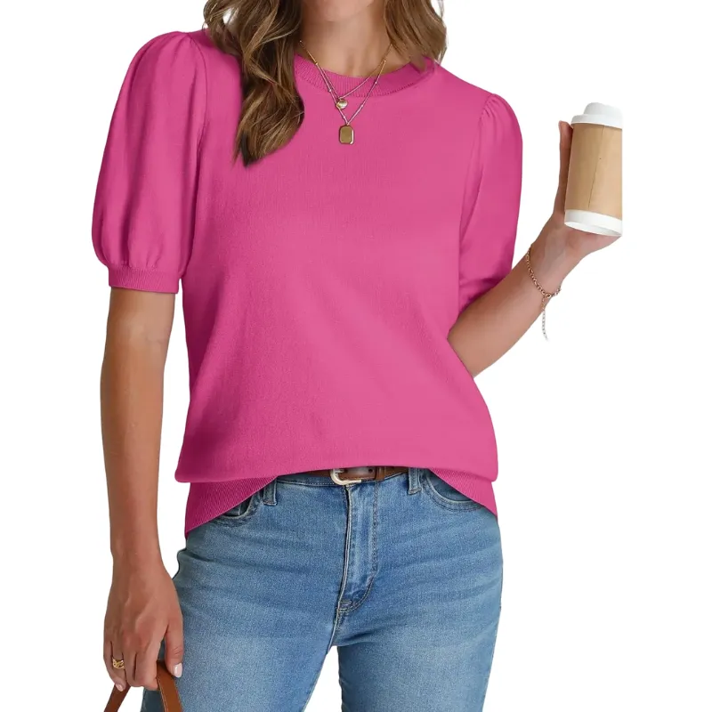 Women's Puff Sleeve Knit Sweater(New Arrivals)