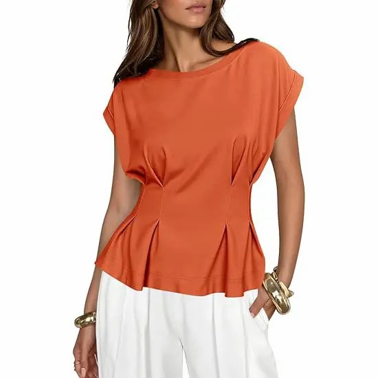 Women's Soft Peplum Casual Top