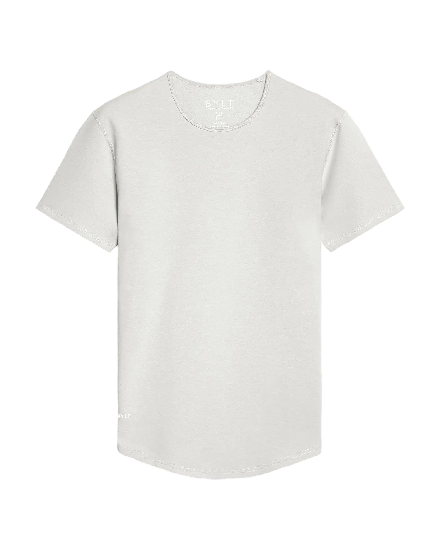 Men Fitted Crewneck Tee with 4-Way Stretch & Wrinkle-Resistant Fabric