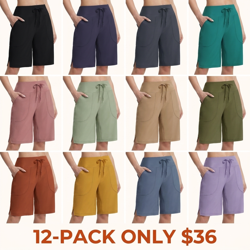 Women's Long Swim Shorts – With Lining and Pockets