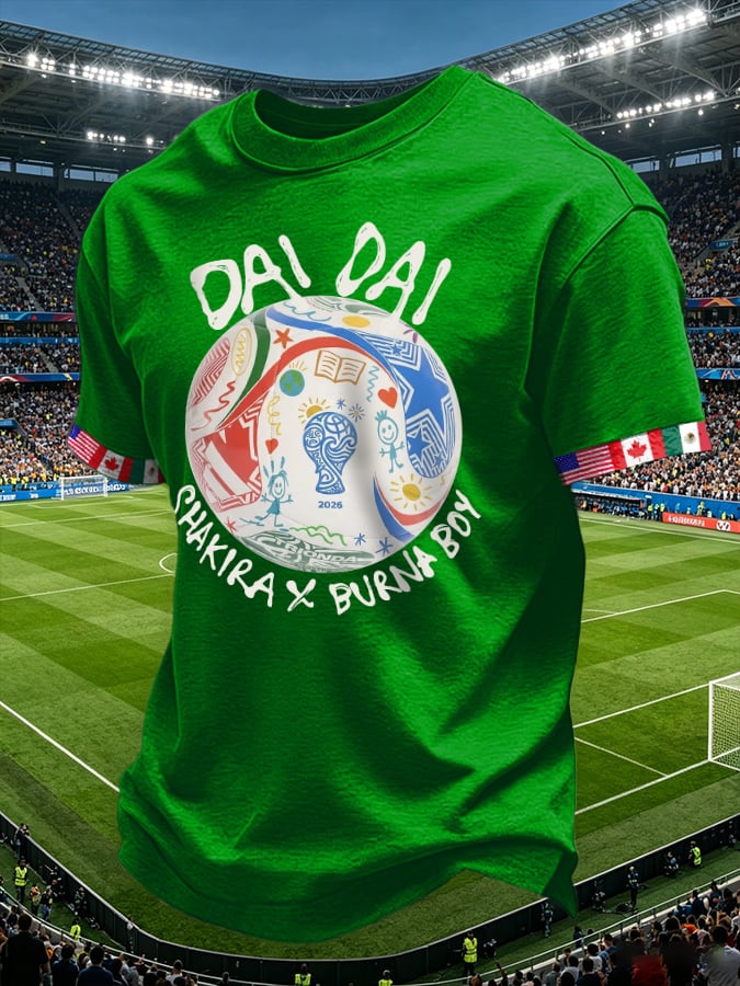 Men's Retro Dai Dai Print T-Shirt