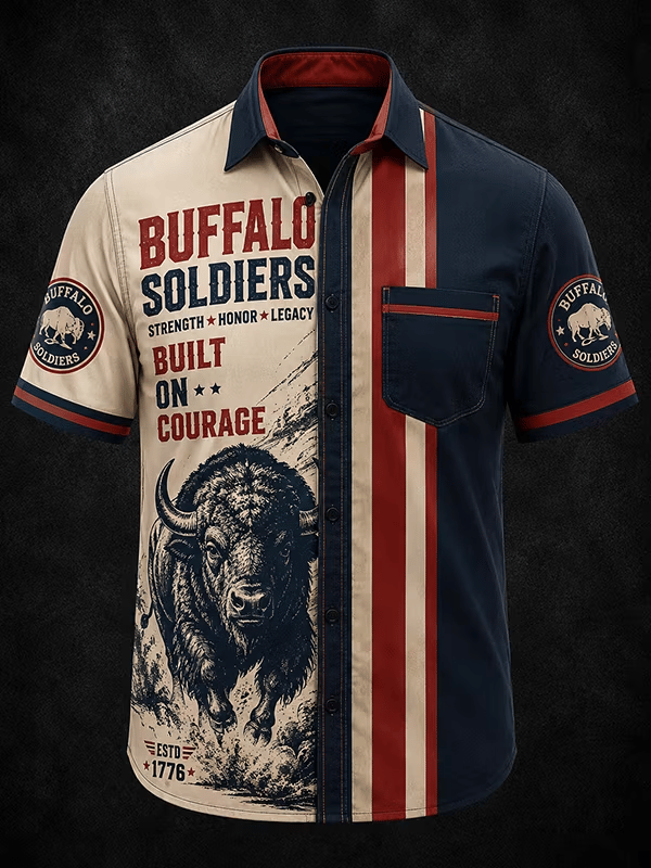 Men's Buffalo Soldiers Print Shirt