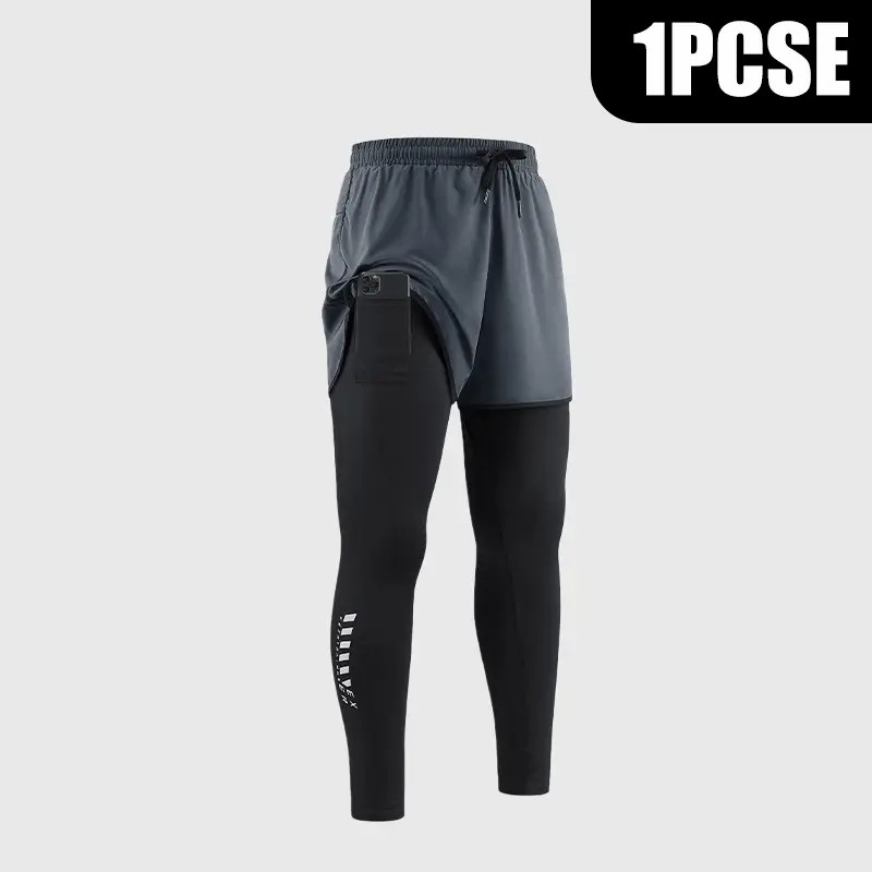Men’s 2-in-1 Pro Performance Training Pants - Quick-Dry & Built-In Liner