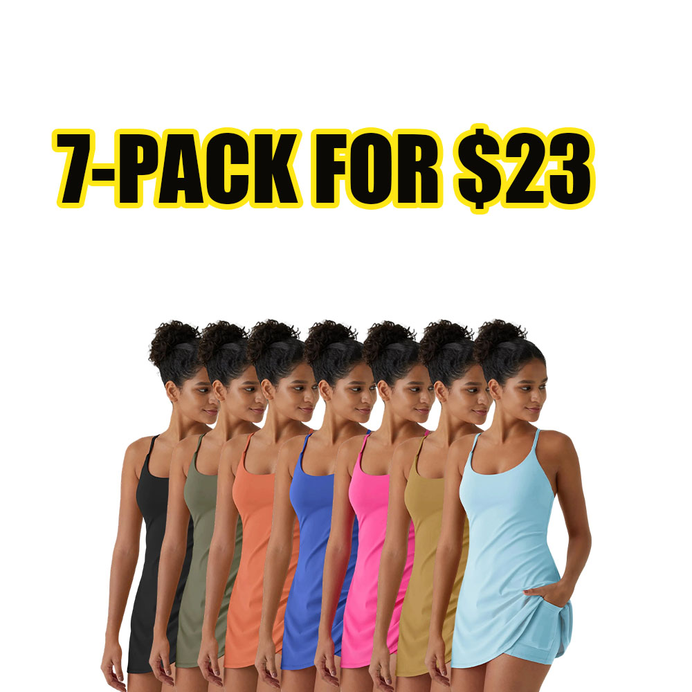 Women’s Plush Backless Active Dress – Soft Stretch Lounge & Workout One-Piece (XS–5XL)