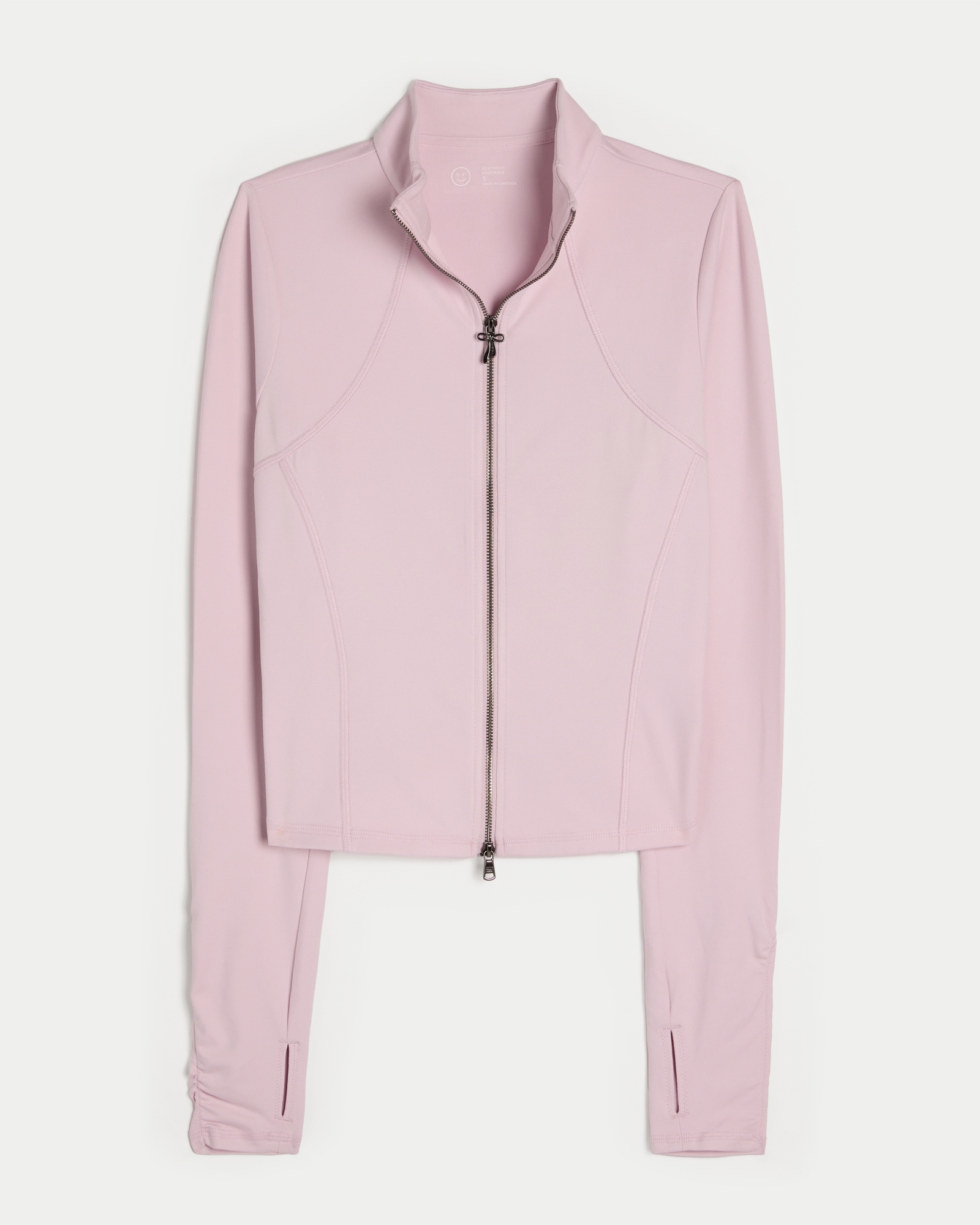 Gilly Hicks Active Recharge Bow Double Zip Jacket