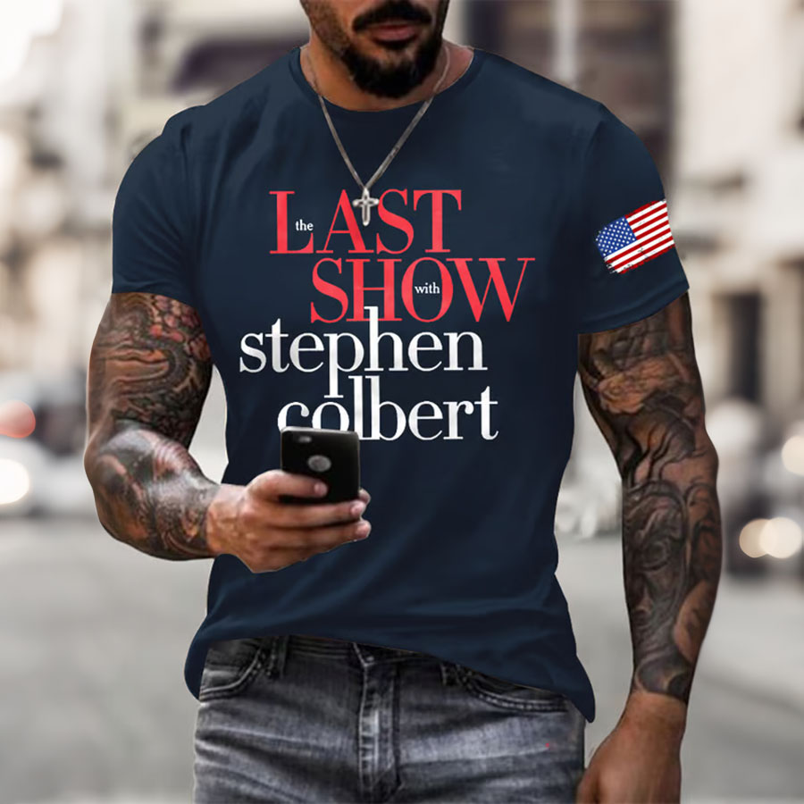 Men'S Retro Final Display Printed T-Shirt