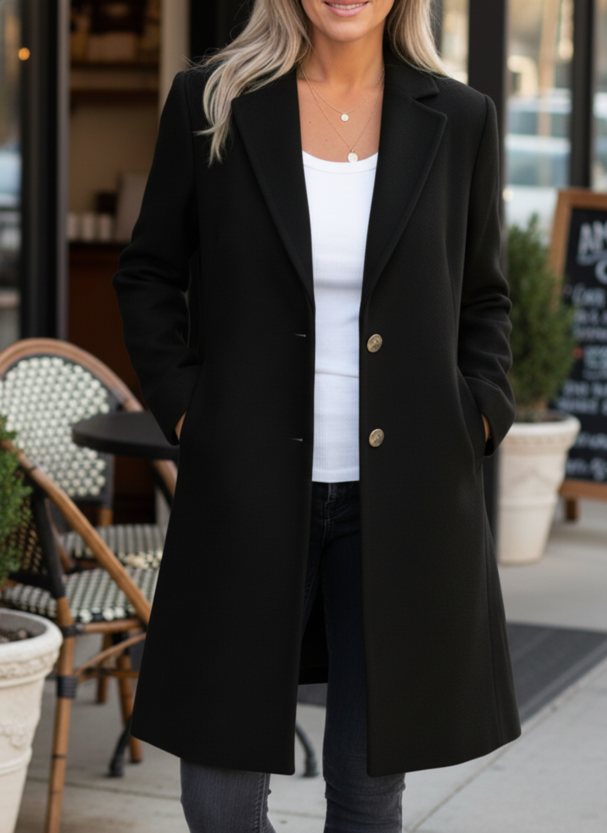 CLEARANCE SALE🔥 Casual Lapel Wool Single Breasted Long Coat