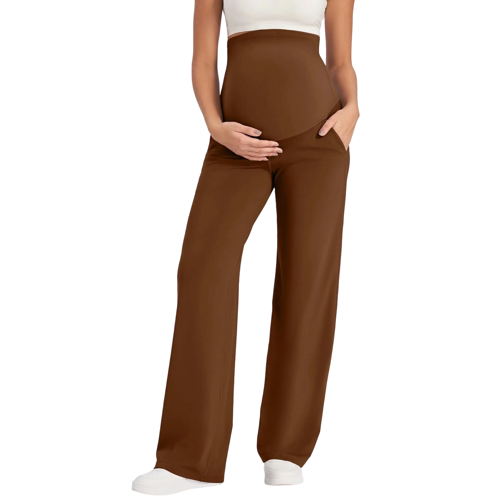 Maternity Wide Leg Pants for Comfortable Pregnancy Pregnant Prenatal