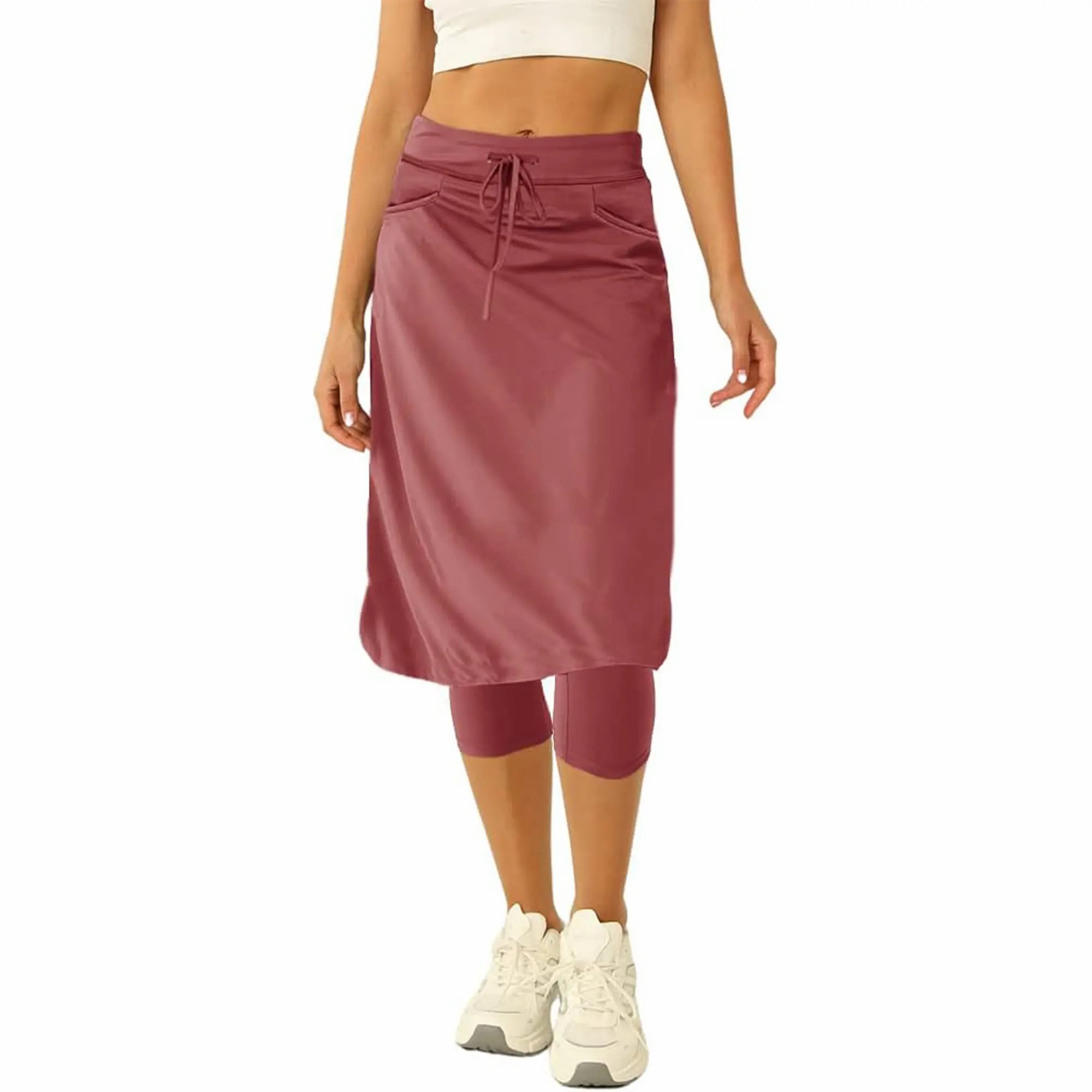 🎾 Knee-Length Active Tennis Skort