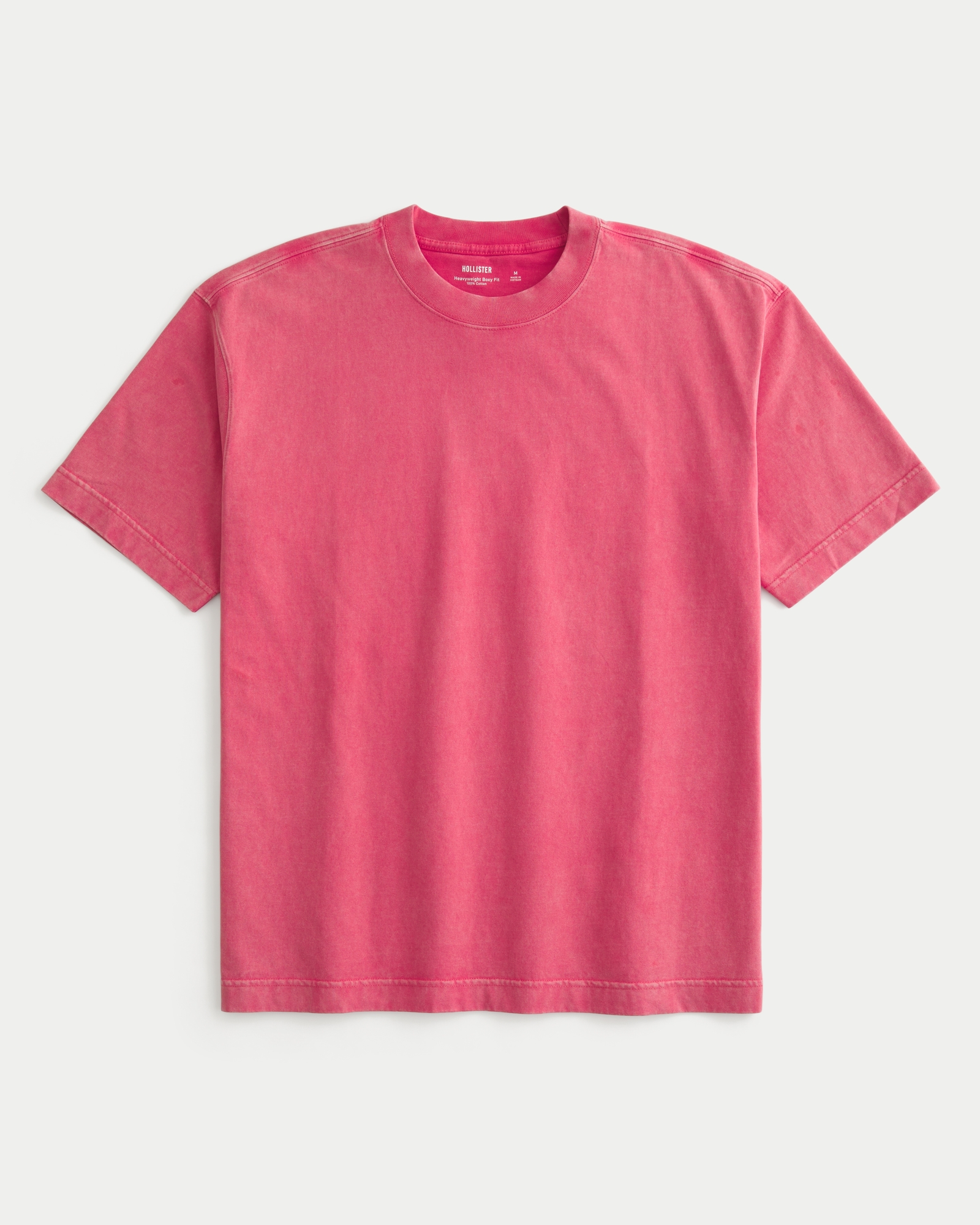 Boxy Heavyweight Washed Cotton Crew T-Shirt