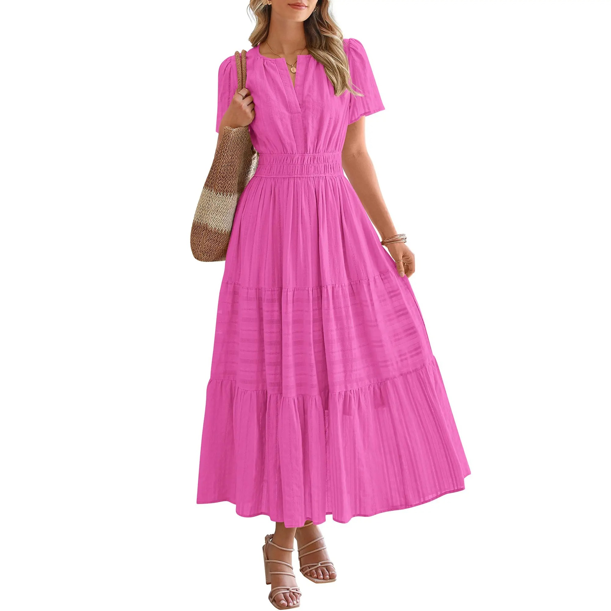🔥Easter Sale!Women’s Lightweight Boho Maxi Dress with Pockets