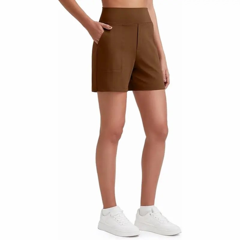 Women's High Waist Wide Leg Yoga Shorts – 4