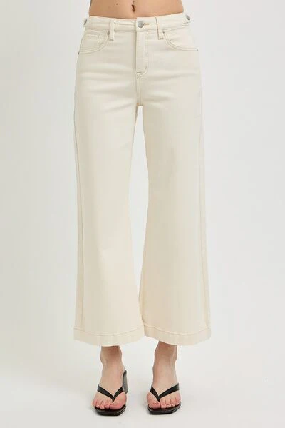 Full Size Tummy Control Cropped Bootcut Jeans