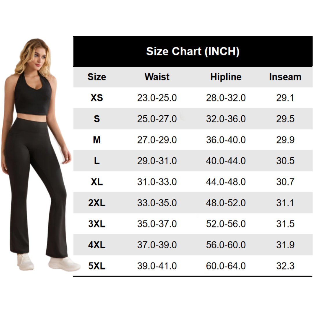 Women High Waist Butt Lifting Bottoms with Pockets