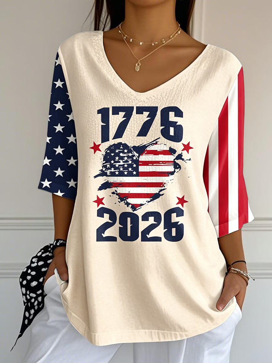 Retro 250th Anniversary Print T-Shirt