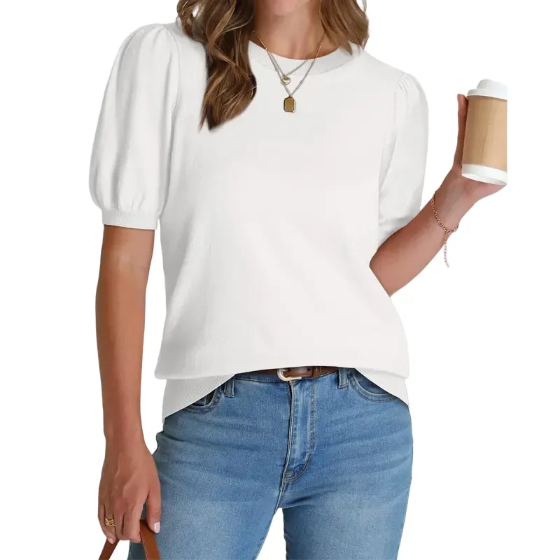 Women's Puff Sleeve Knit Sweater(New Arrivals)