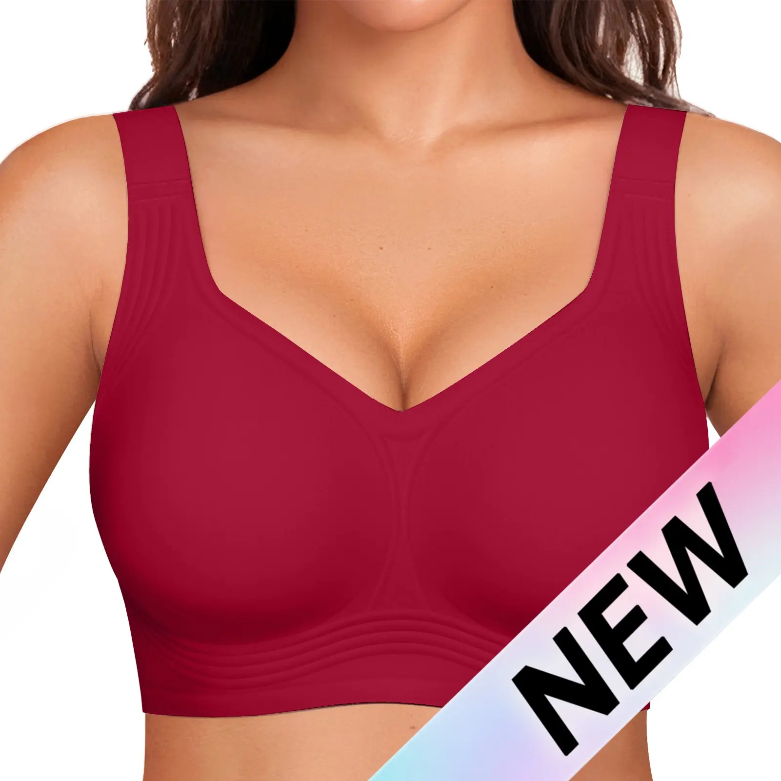 Women Wirefree Bras - Comfortable Wireless Padded Support