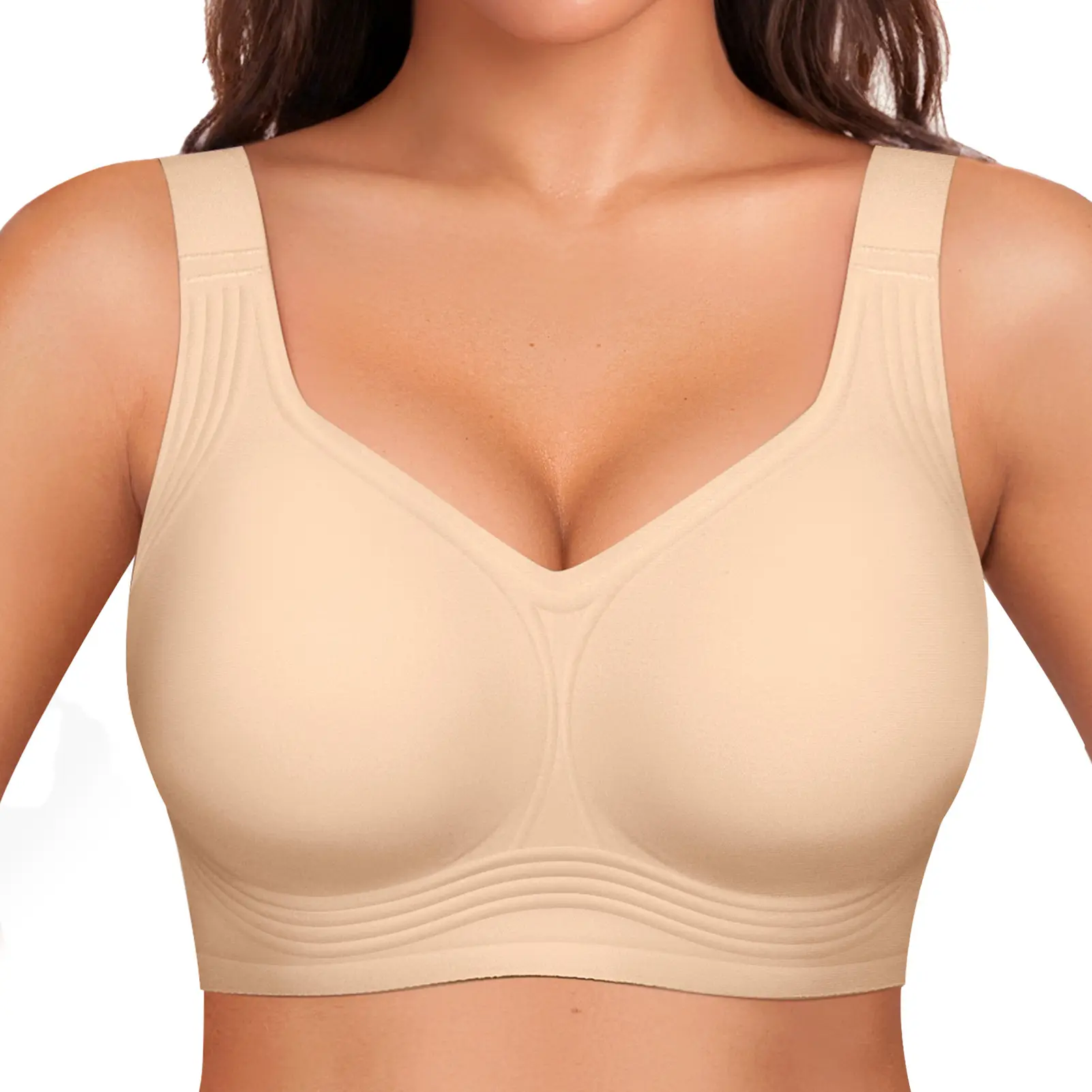 Women Wirefree Bras - Comfortable Wireless Padded Support