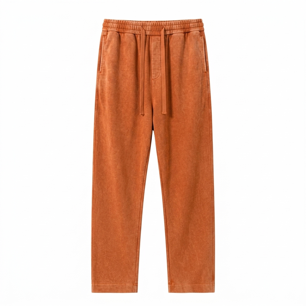 Unisex 4-Pack Acid Wash Cotton Sweatpants – Solid Color Athletic Casual All-Season Bottoms