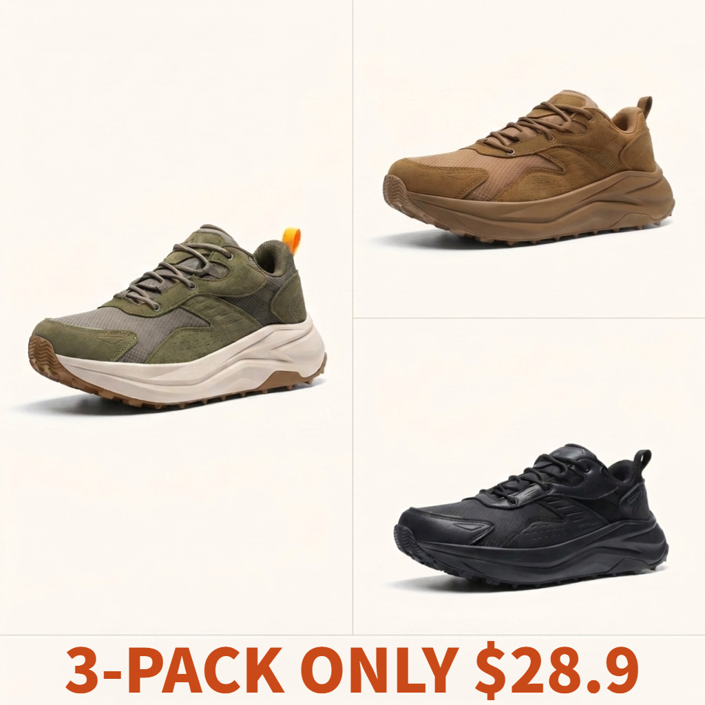 Men's wide-last lightweight waterproof hiking boots