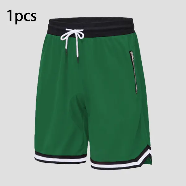 Men’s Casual Athletic Shorts With Zippered Pockets