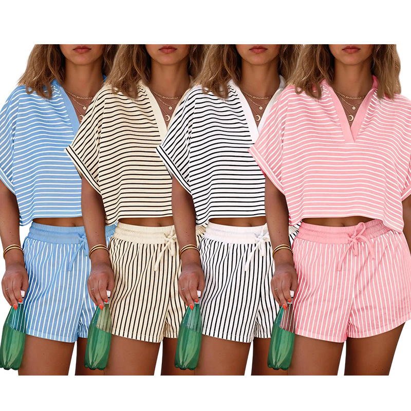 Women's Striped 2-Piece Set